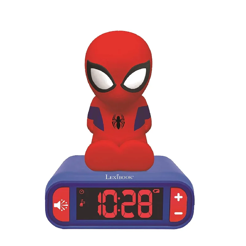 - Marvel Spider-Man Digital Alarm Clock With Night Light Snooze And Marvel Spi