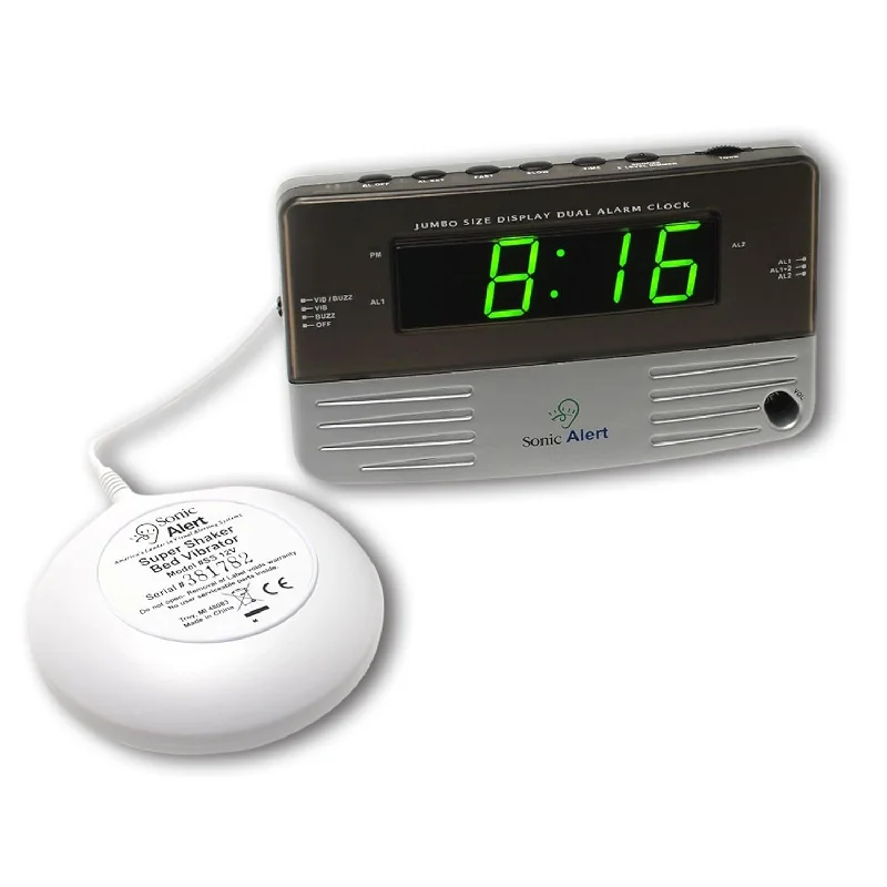 Sb200Ss Alarm Clock, Battery Backup | Wake With A Shake, Multicolored