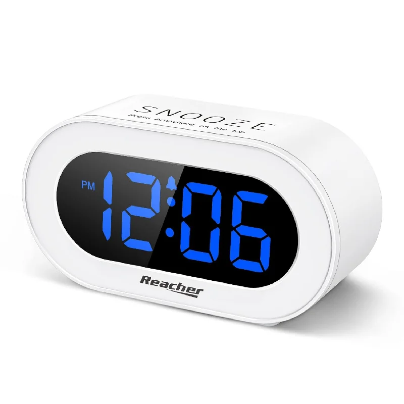 Small Led Digital Alarm Clock With Snooze, Simple To Operate, Full Range Brigh