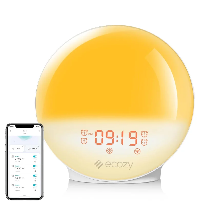 Sunrise Alarm Clock, Smart Wake Up Light App Control,Alarm Clock With Alexa,Su