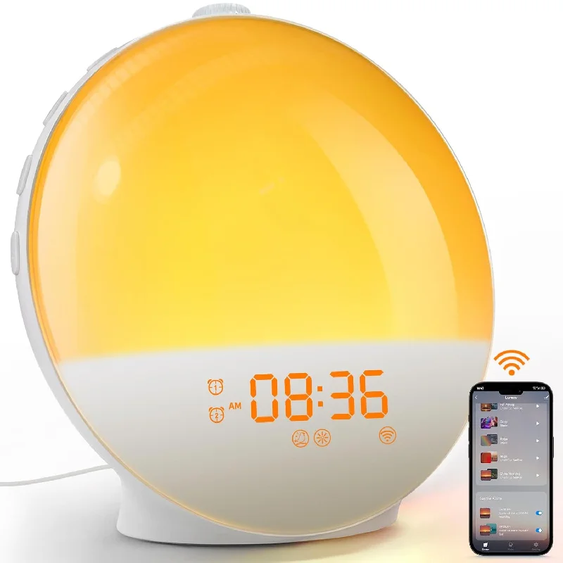 Sunrise Alarm Clock, Smart Wake Up Light, App Control, Sunrise Sunset Simulati