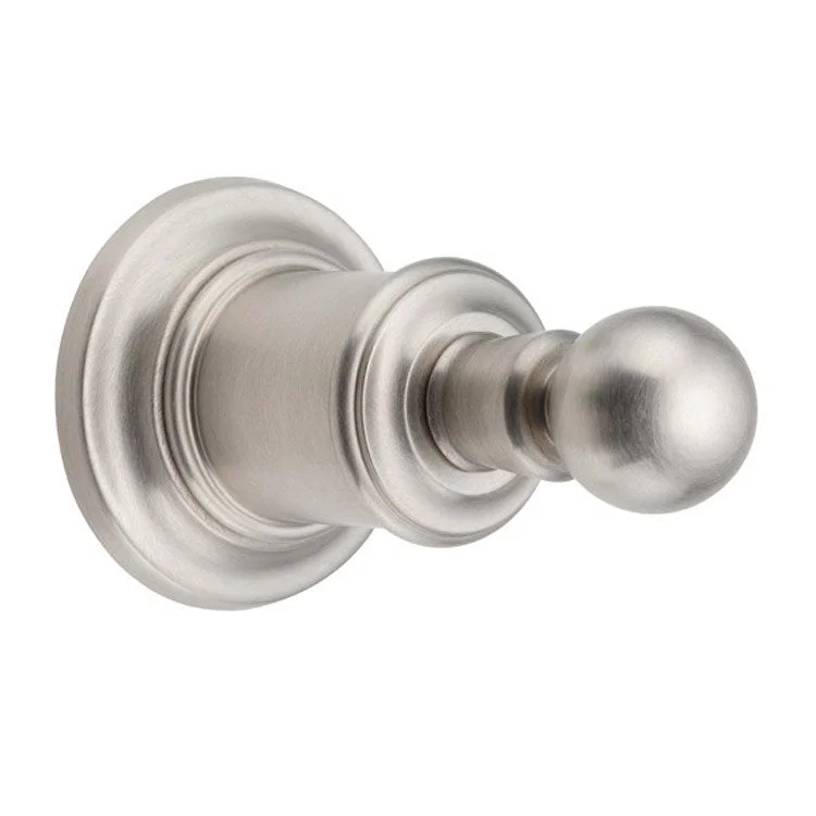 Robe Hook Miramar Single Polished Chrome 2-5/16 Inch Height 3-13/16 Inch Extension from Wall Concealed Brass