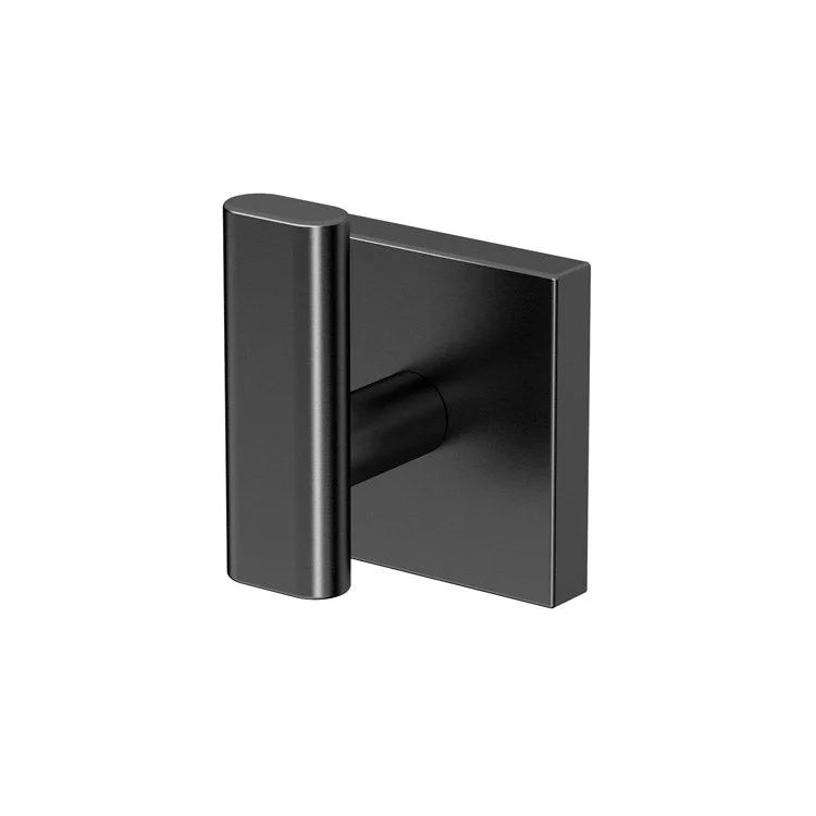 Robe Hook Elevate Single Matte Black 2-3/4 Inch 1-7/10 Inch Wall Mount Metal