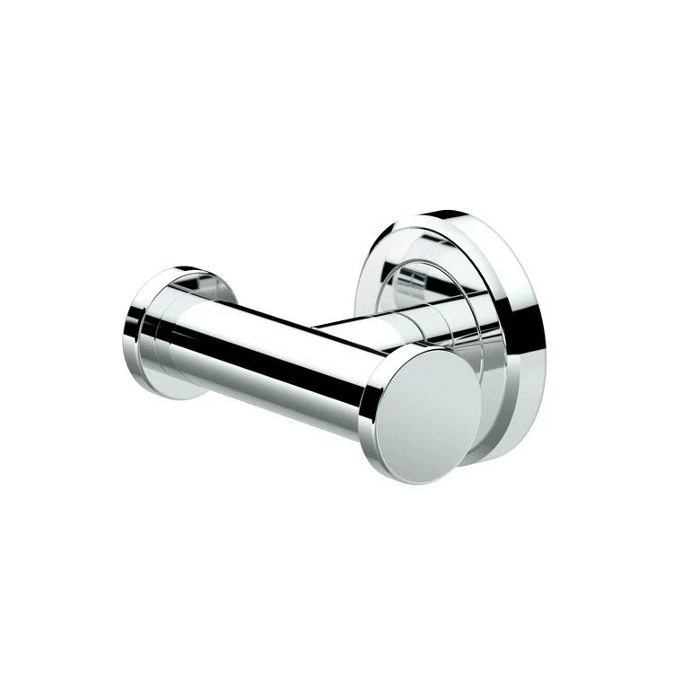 Robe Hook Latitude II Double Chrome 3-1/8 Inch 2-3/25 Inch Wall Mount Metal