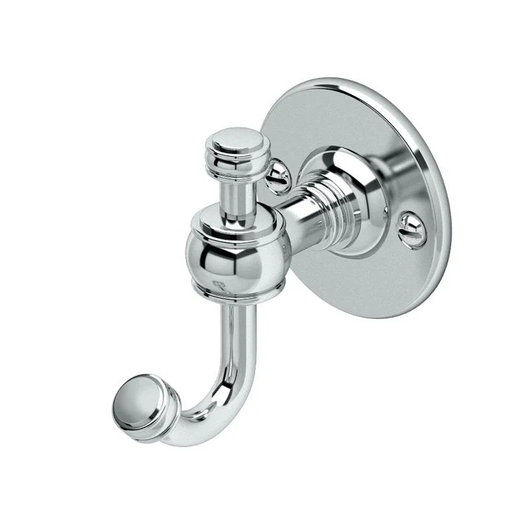 Robe Hook Cafe Single Chrome 4-1/8 Inch 3-1/2 Inch Wall Mount Metal