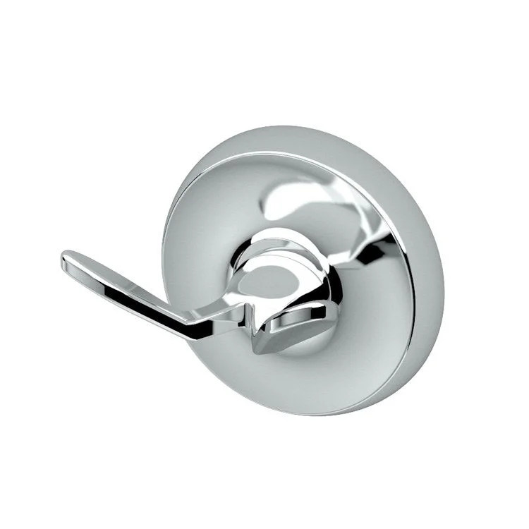 Robe Hook Designer II Double Chrome 2-7/8 Inch 2-1/3 Inch Wall Mount Metal