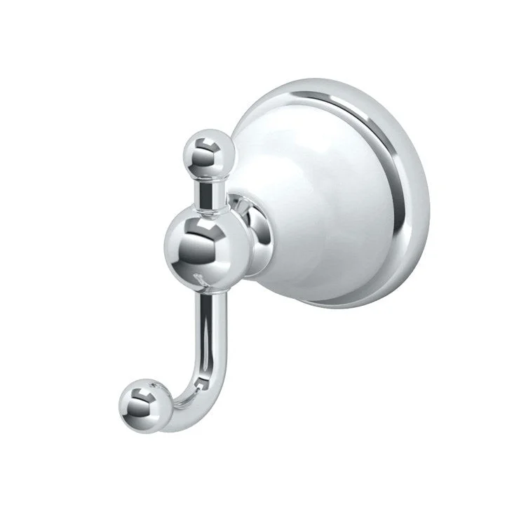 Robe Hook Franciscan Double Chrome 4-1/2 Inch 3-9/10 Inch Wall Mount Metal