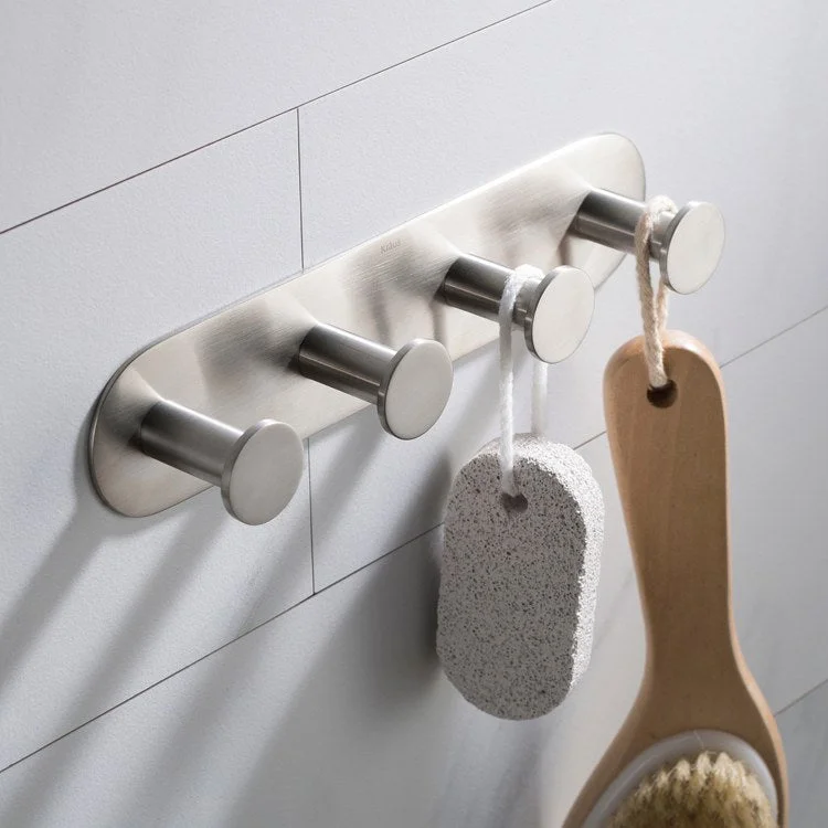 Elie Bathroom Robe and Towel Hook Rack with 4 Hooks