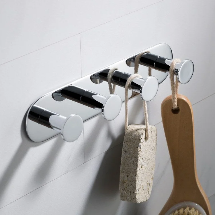 Elie Bathroom Robe and Towel Hook Rack with 4 Hooks