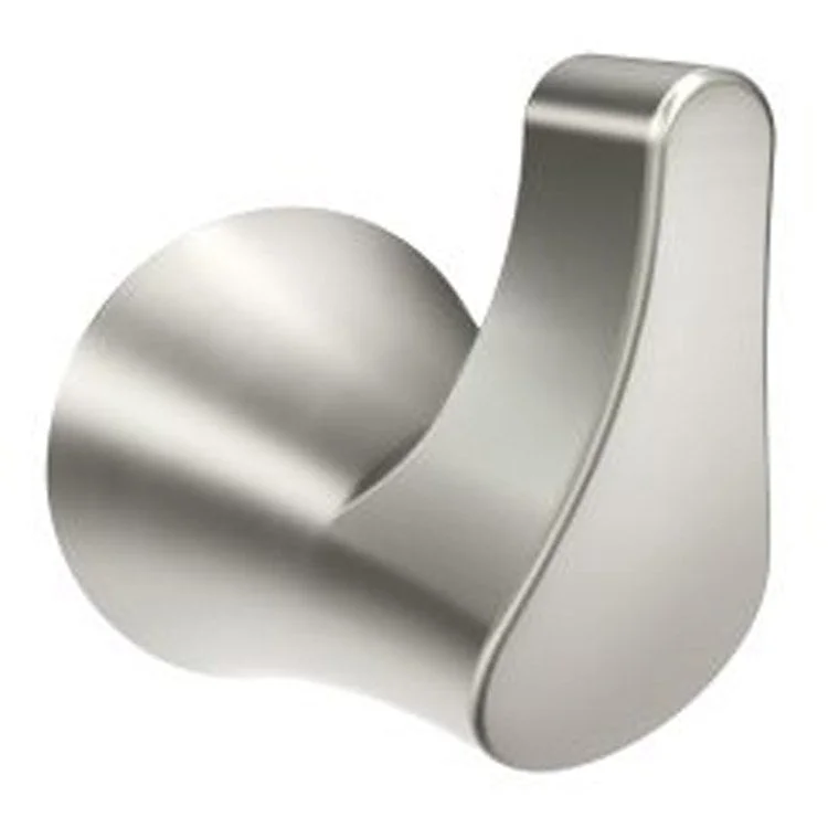 Robe Hook Danika Single Brushed Nickel 2-1/5 Inch 2-3/10 Inch Concealed Screw Zinc