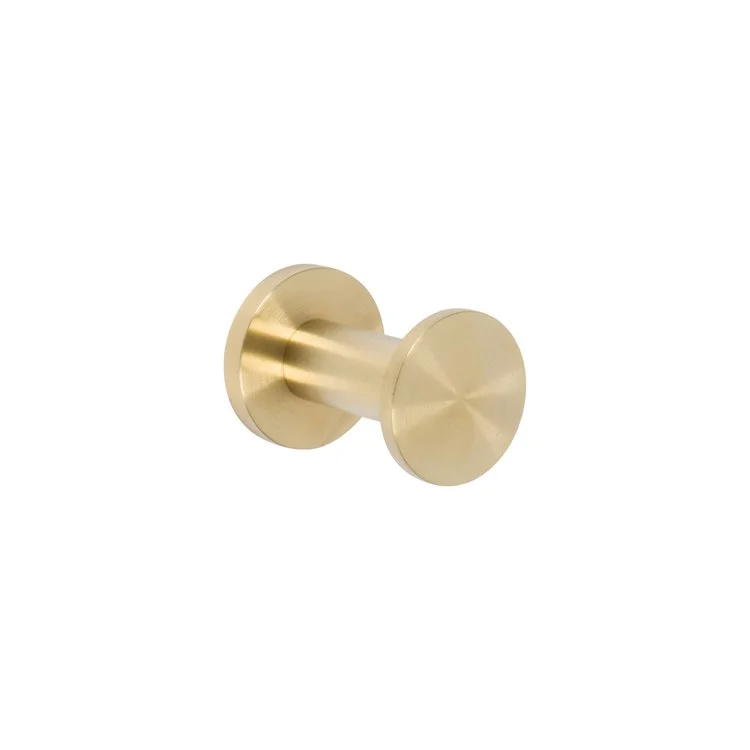 Robe Hook Priya Single Satin Brass PVD 2-1/3 Inch Wall Mount Brass