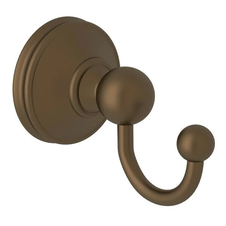 Robe Hook Georgian Era Single English Bronze 2 Inch 2-3/4 Inch Wall Mount Brass