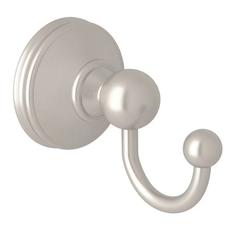 Robe Hook Georgian Era Single Satin Nickel 2 Inch 2-3/4 Inch Wall Mount Brass