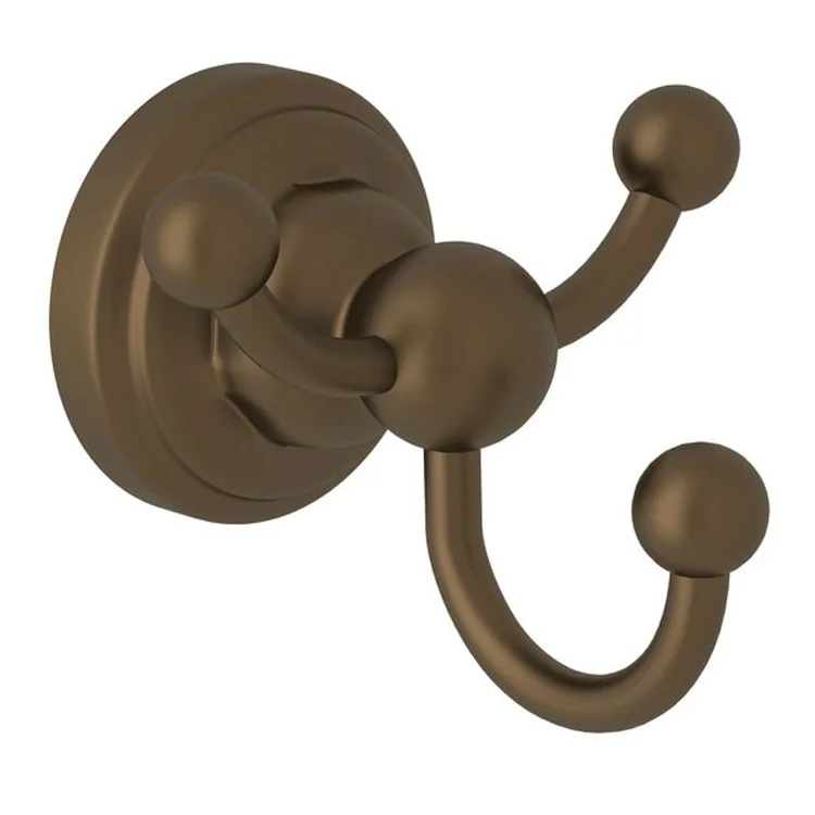 Robe Hook Edwardian Triple English Bronze 2 Inch 2-7/8 Inch Wall Mount Brass