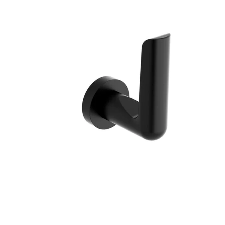 Towel Hook Parabola Black 3-7/8 Inch 2-7/8 Inch Zinc