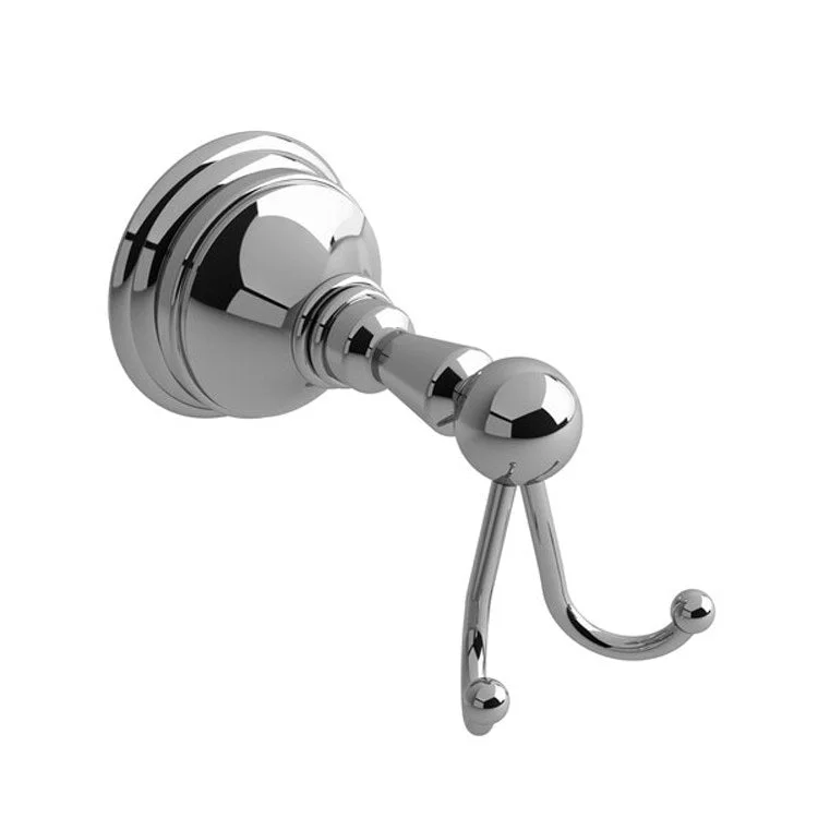 Robe Hook Retro Chrome 3-1/2 Inch 4-7/8 Inch Zinc