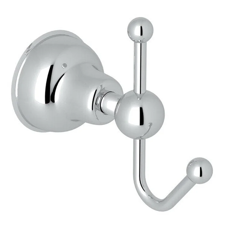 Robe Hook Arcana Single Polished Chrome 3-3/4 Inch 4-1/2 Inch Wall Mount Metal