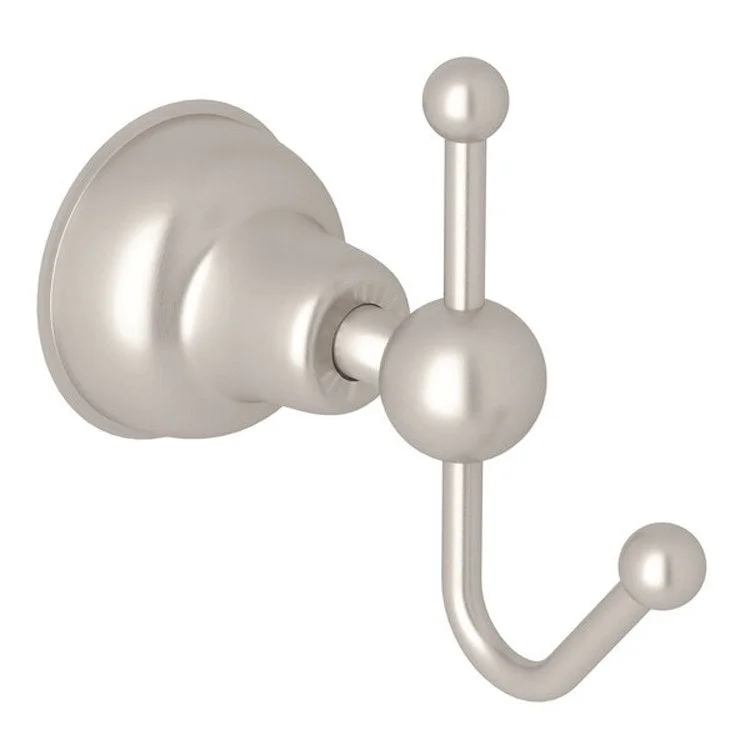 Robe Hook Arcana Single Satin Nickel 3-3/4 Inch 4-1/2 Inch Wall Mount Metal