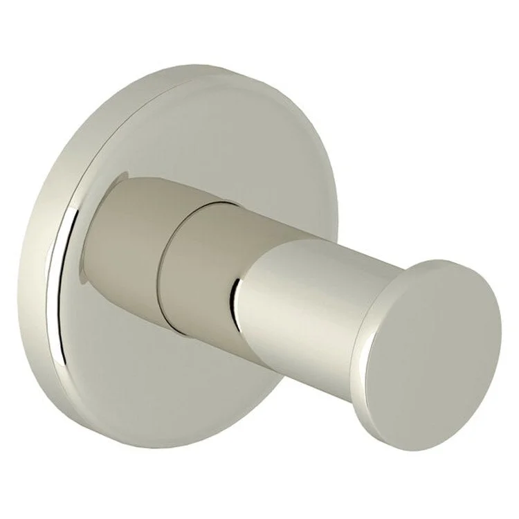 Robe Hook Lombardia Single Polished Nickel 2 Inch 1-31/32 Inch Wall Mount