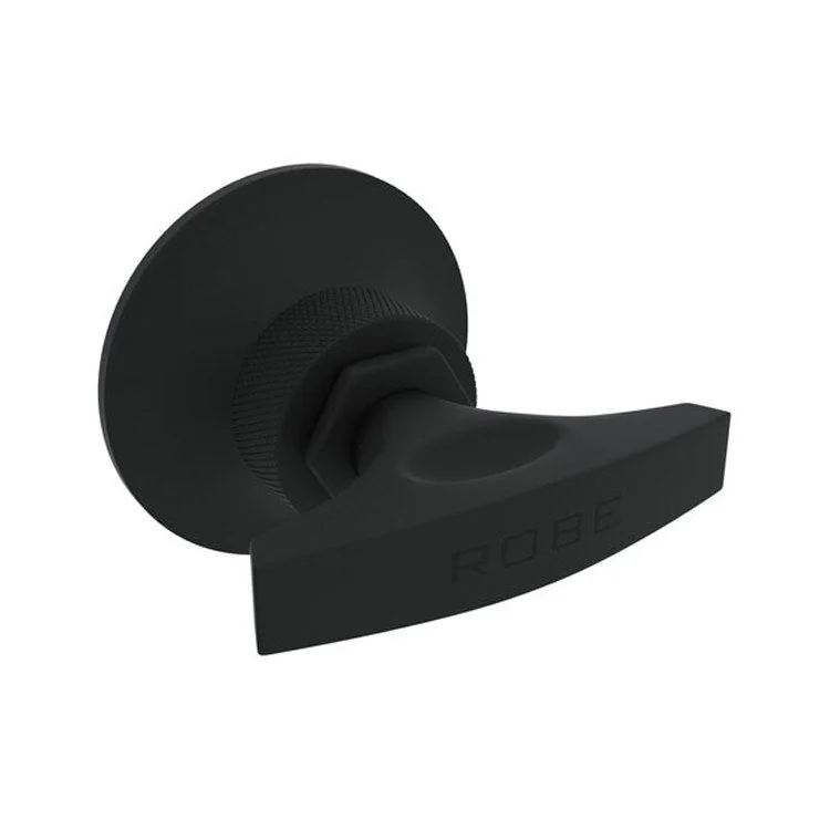 Robe Hook Graceline Single Matte Black 2-5/8 Inch Wall Mount