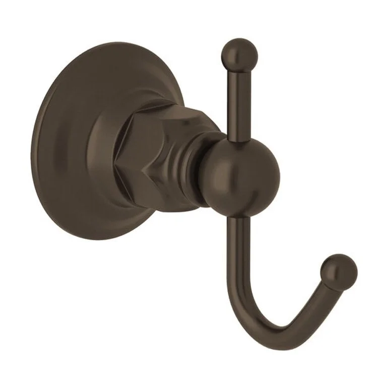 Robe Hook Single Tuscan Brass 3-1/2 Inch 4 Inch Wall Mount Metal