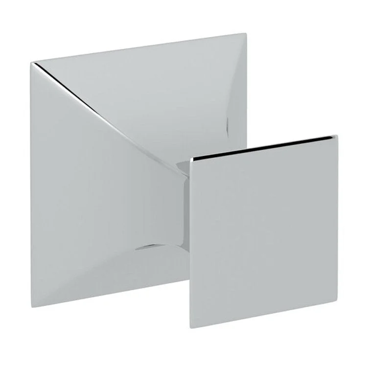 Robe Hook Vincent Single Polished Chrome 1-37/64 Inch 1-33/64 Inch Wall Mount Zinc