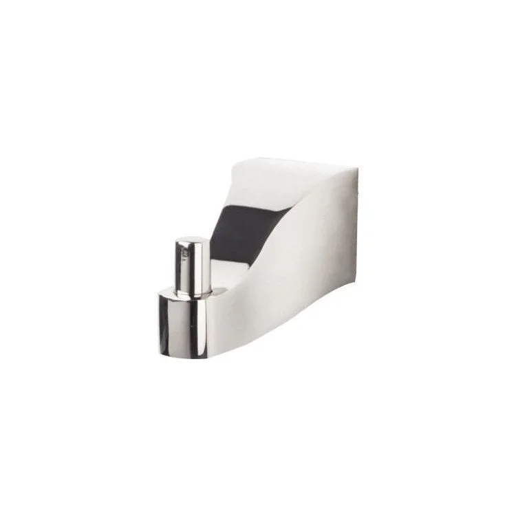 Aqua Single Robe Hook - Polished Nickel