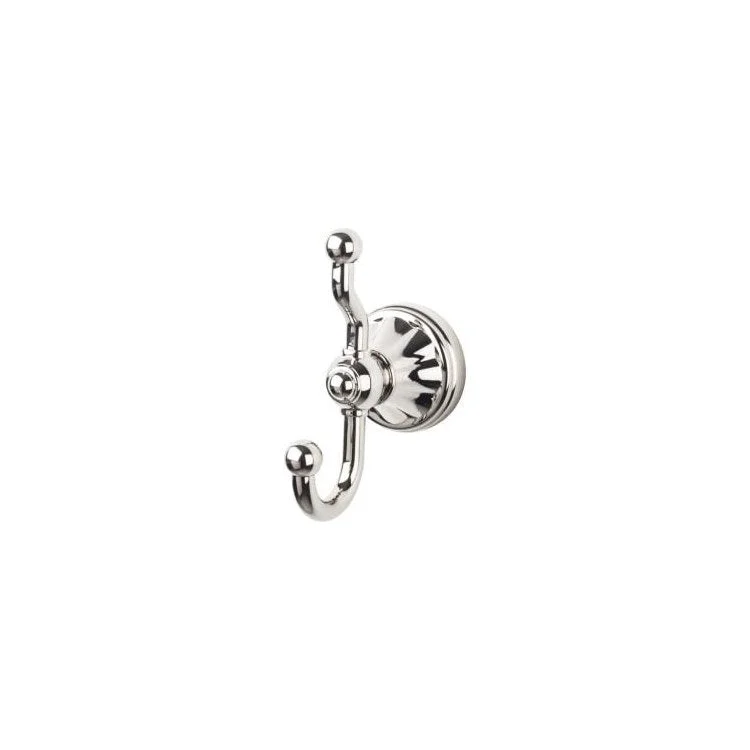 Hudson Double Robe Hook - Polished Nickel