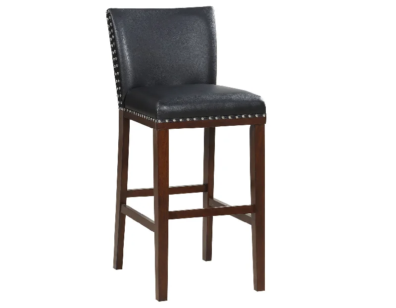 Tiffany 30″ Bar Stool, Black, Set of 2