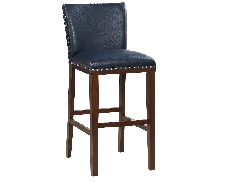 Tiffany 30″ Bar Stool, Navy, Set of 2