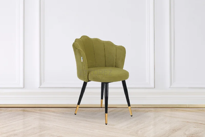 Ettorez BLOOM-OLIVE GREEN Contemporary Accent Chair