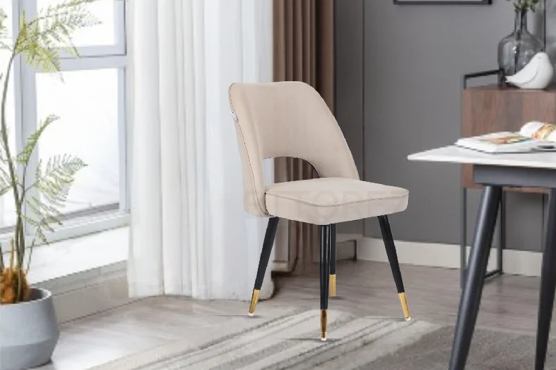 Ettorez Daisy-Beige Modish Accent Chair