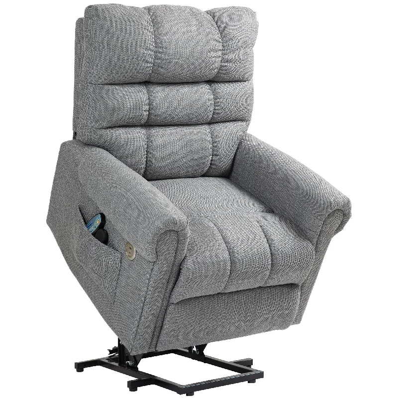 HOMCOM Power Lift Recliner Chair For Elderly, Massage And Heat