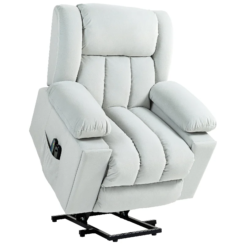 HOMCOM Power Lift Recliner Chair With Vibration Massage, Usb