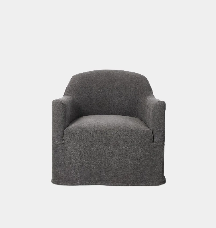 Lowell Slipcover Swivel Chair