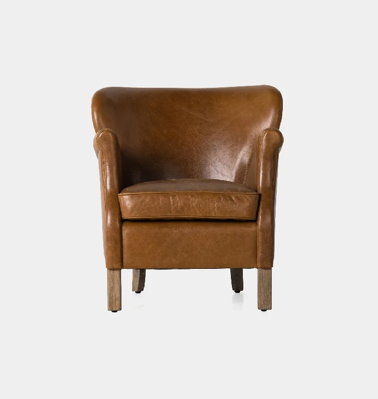 Melvin Petite Leather Lounge Chair