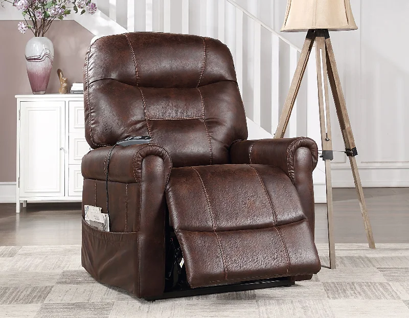 Ottawa Power Lift Chair with Heat and Massage, Walnut