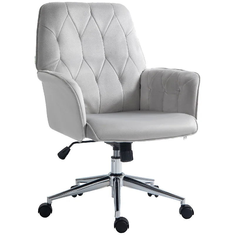 Vinsetto Tufted Swivel Computer Chair W/ Arm