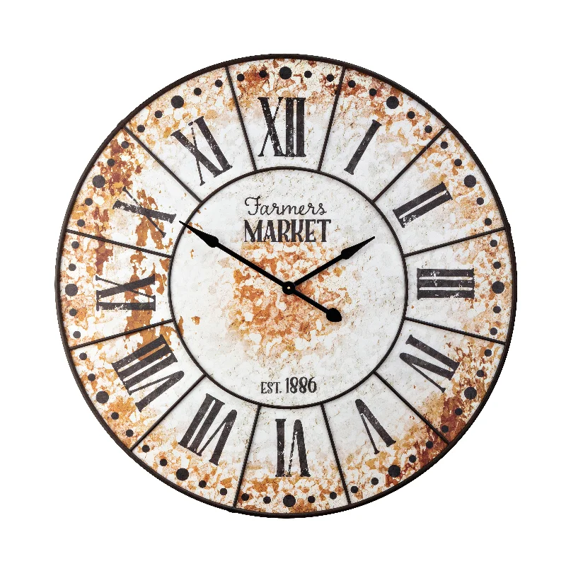 IMAX Worldwide Home Farmers Market Oversized Wall Clock