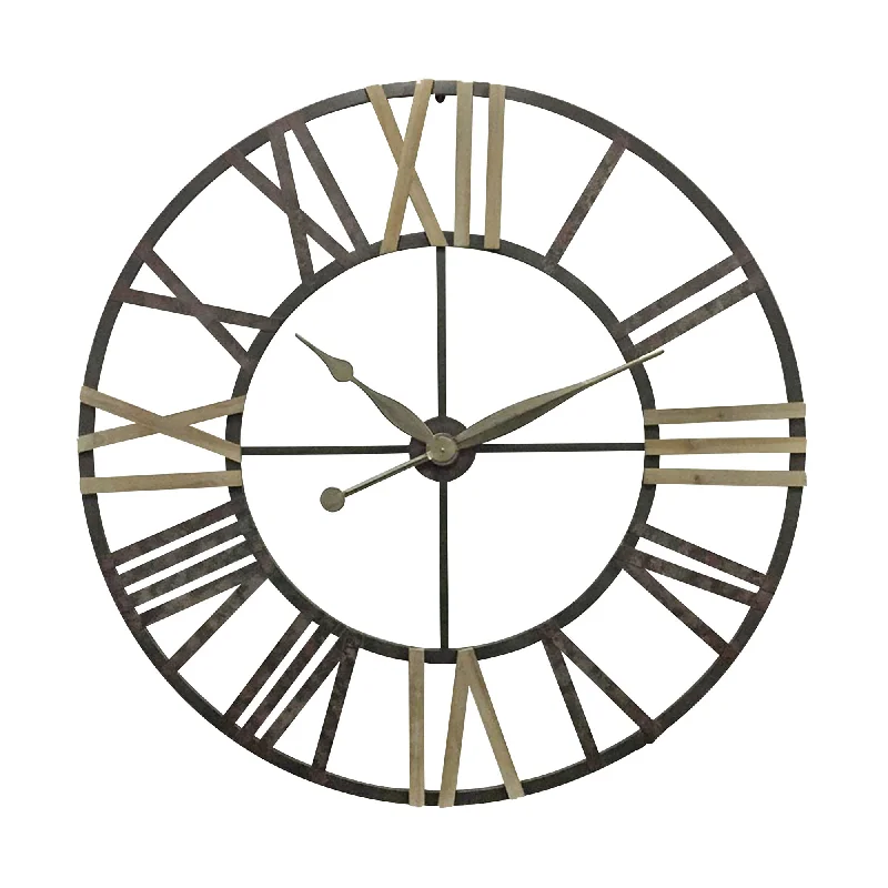 Sagebrook Home Roman Numeral Metal Wall Clock